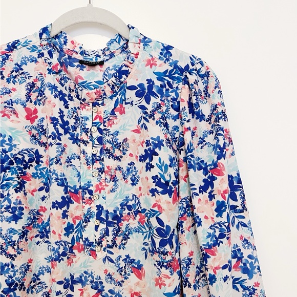 Talbots Ruffle Trim Popover Tunic - Picture 4 of 5